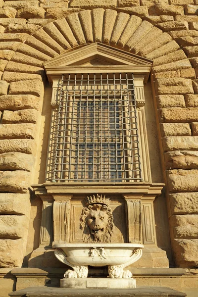 Detail der Fassade des Pitti-Palastes — Stockfoto