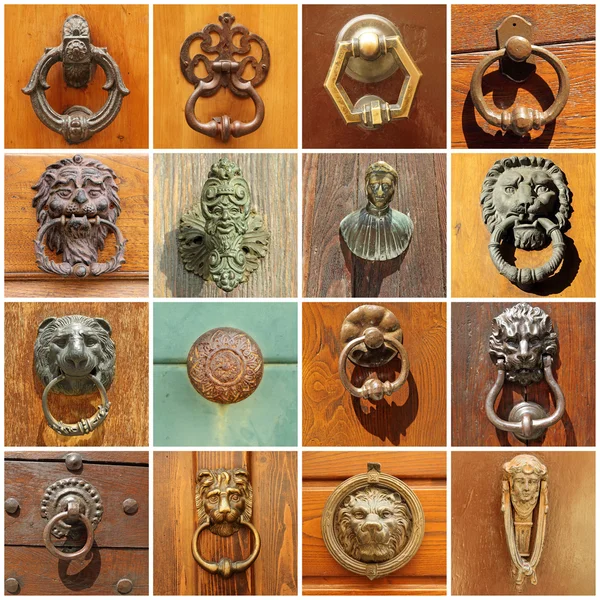 Antique door's decors, Italy — Stock Photo, Image