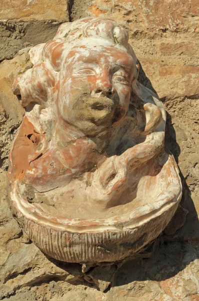 Décor de poterie sur le mur, Toscane — Photo