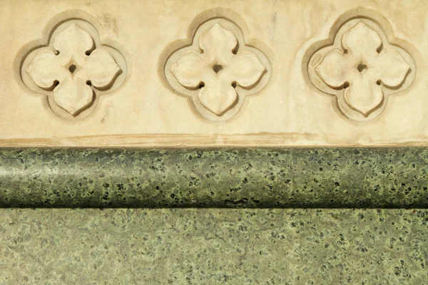 Marble ornamental plinth, Florence, Italy — Stock Photo, Image