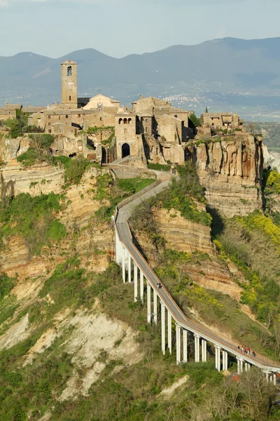 Vista espetacular de Civita di Bagnoregio, chamada a cidade moribunda — Fotografia de Stock
