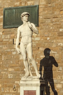 david heykeli üzerinde piazza signoria inflorence, tu michelangelo tarafından