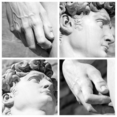 david ünlü heykel michelangelo tarafından ayrıntılarını odaklanmak,