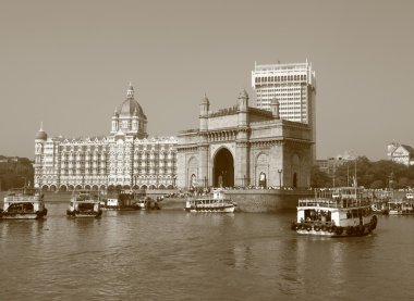 Hindistan ve Mumbai (için ünlü hotel Taj Mahal saray kapısı