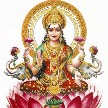 Lakshmi - zenginlik, refah, ışık, bilgelik, Serve, hindu tanrıçası