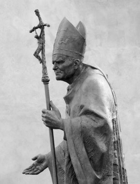 Heykel Papa John Paul II Zemla tarafından (John Paul mübarek veya
