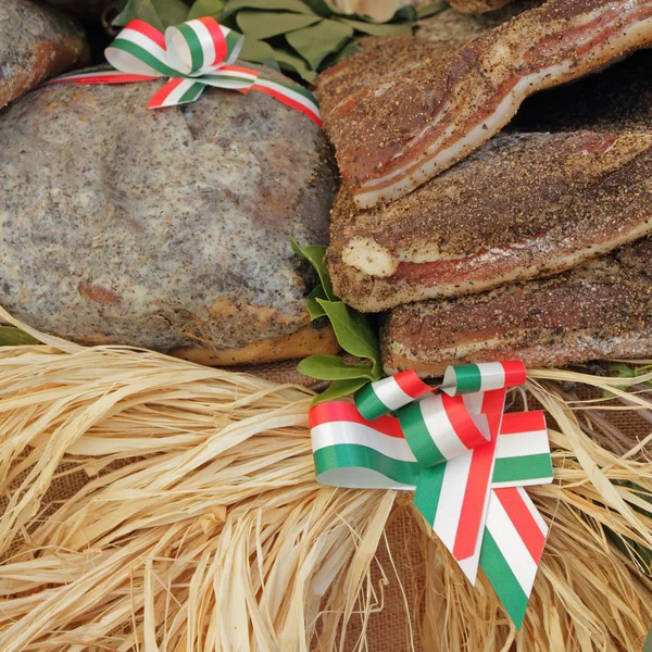 Comida italiana em feira — Fotografia de Stock