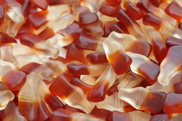 Gummibärchen in Form von Cola-Flaschen — Stockfoto