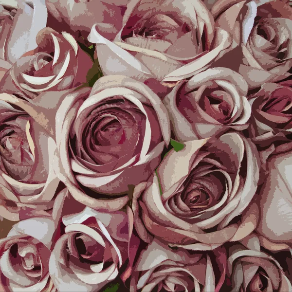 Pink rose pattern — Stock Photo, Image