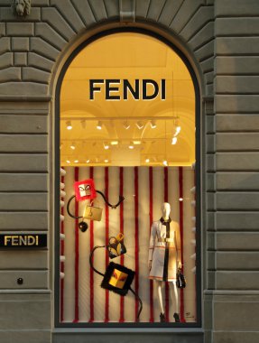 FENDI boutique in Florence clipart