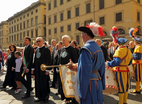 Bürgermeister von Florenz - während der San Giovannis-Feierlichkeiten — Stockfoto