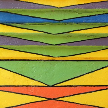 renkli boyalı desen