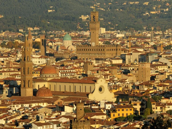 Old town in golden light of sunset — Stock Photo, Image