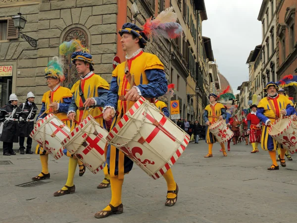 Florentine nowy rok parada — Zdjęcie stockowe