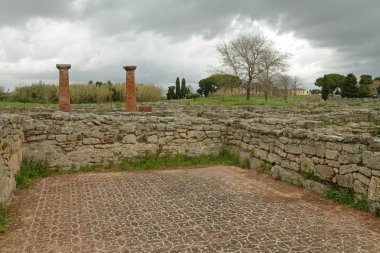 antik kalıntıları paestum şehir