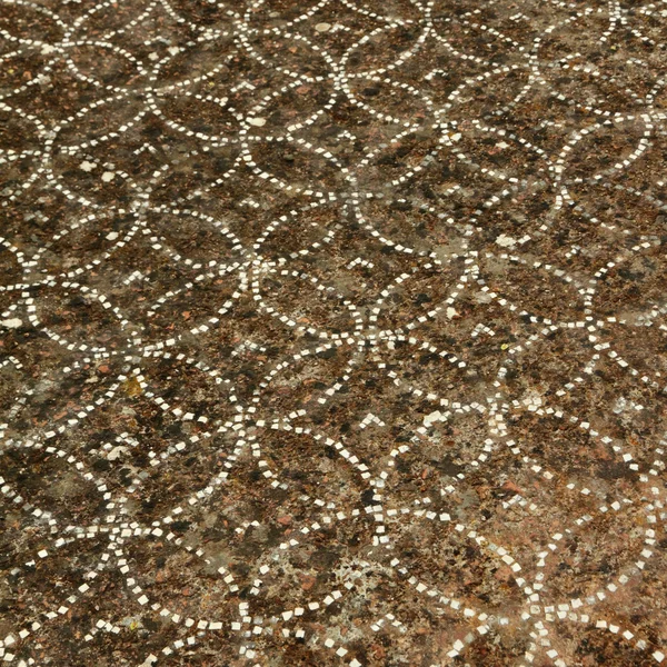 Detail of antique ornamental floor — Stock Photo, Image