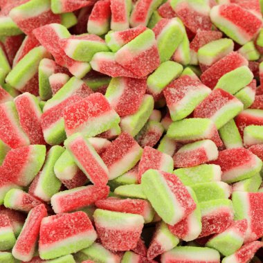 Üç renkli jöle şekerler