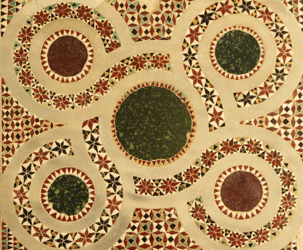 Starověké mramorové vložka mozaika — Stock fotografie