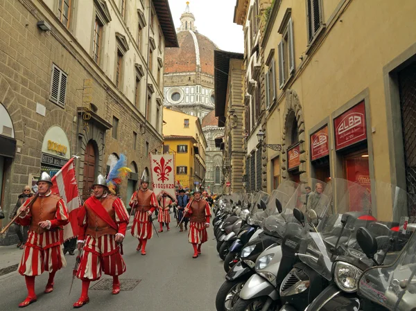 Florentine New Years parade — Stock Photo, Image