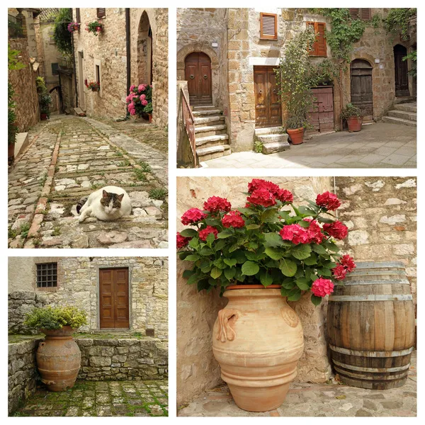 Colagem estilo de vida italiano — Fotografia de Stock