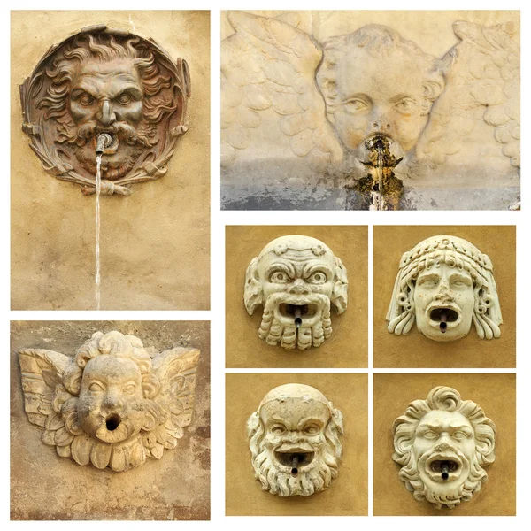 Antique street drink water sources — Stock Photo, Image