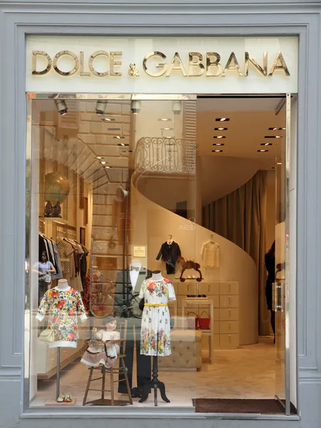 Dolce gabbana butik Floransa'da & — Stok fotoğraf