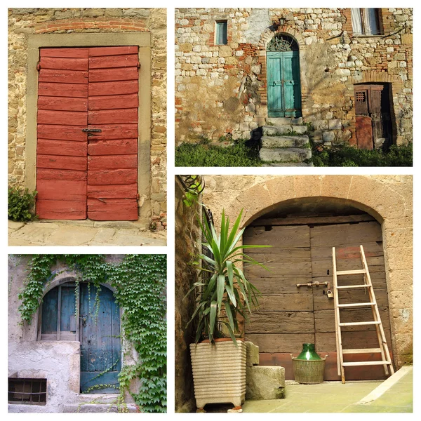 Coloridas puertas de campo — Foto de Stock