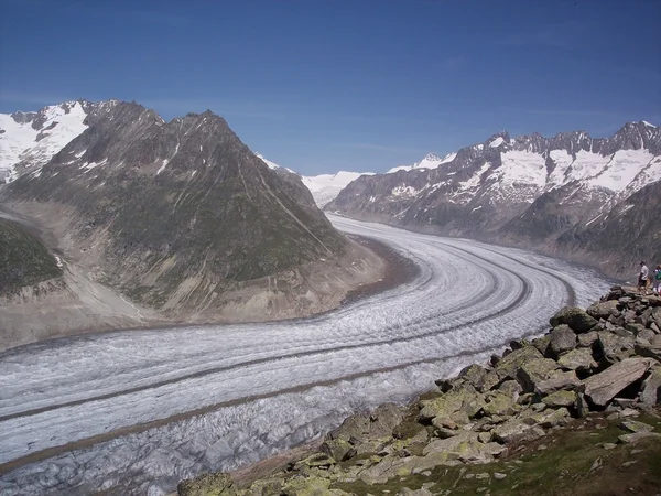 Aletsch 冰川 — 图库照片
