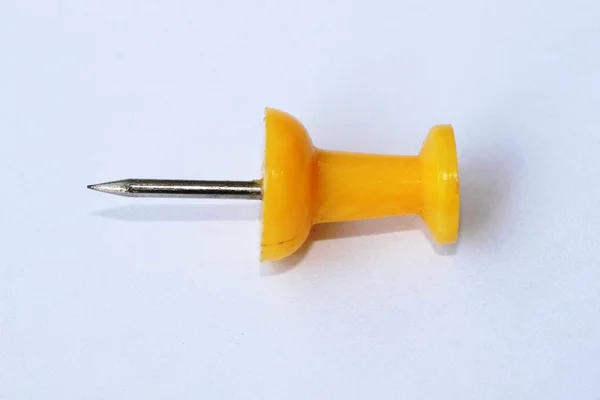 Yellow pin — Stock Photo, Image