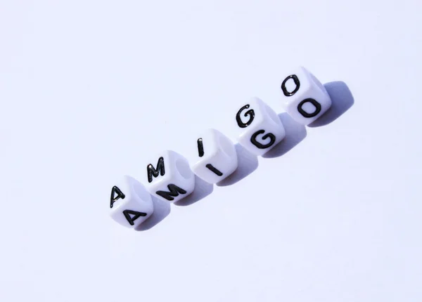 German words from letter cubes — Stock Photo, Image