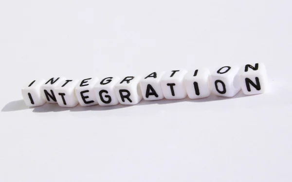 German words from letter cubes — Stock Photo, Image