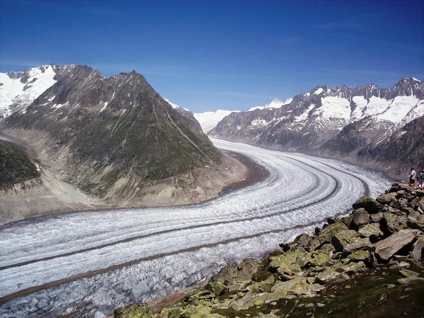 Lodowiec Aletsch — Zdjęcie stockowe