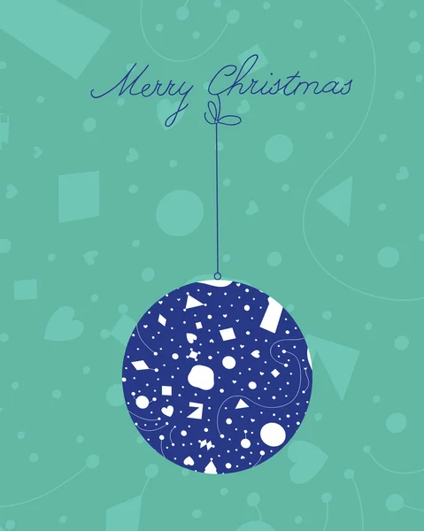 Joyeux Noël boule — Image vectorielle