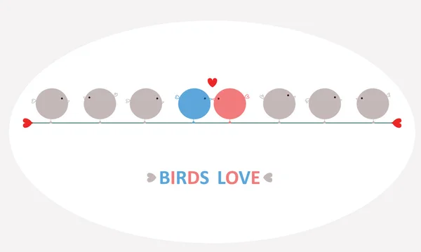 Birds love — Stock Vector