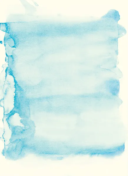 Blauer Aquarell-Hintergrund — Stockfoto