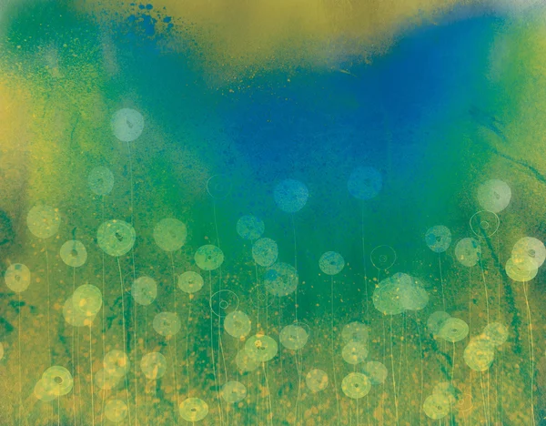 bright watercolor flowers
