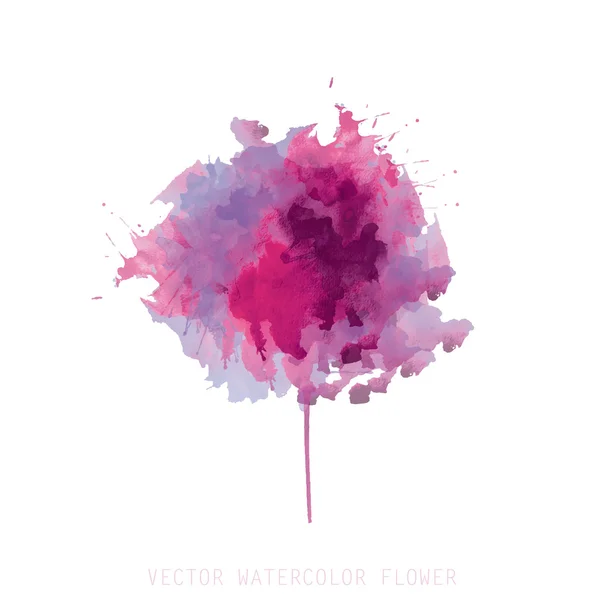 Akvarelový květ — Stockový vektor