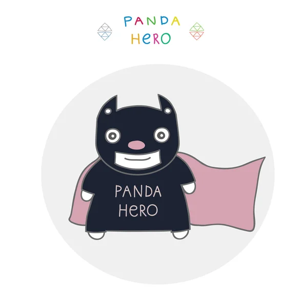 Héros panda — Image vectorielle