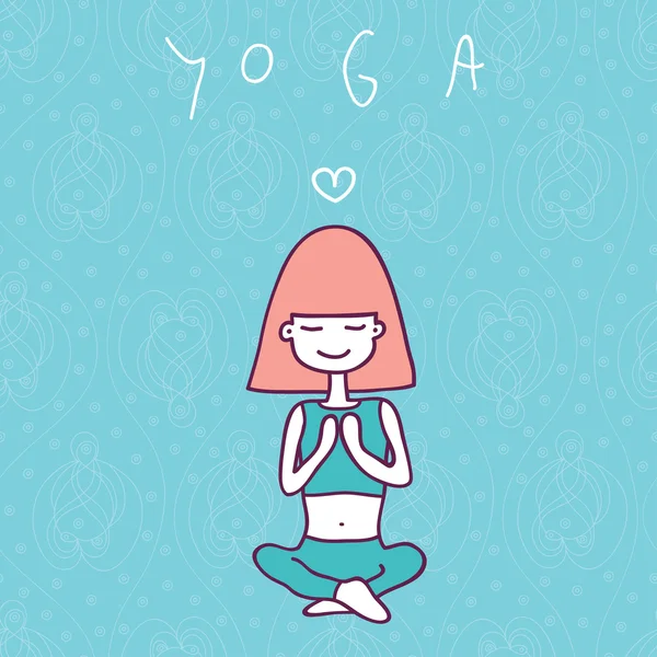 Yoga — Stockvector