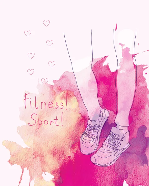 健身运动鞋 — 图库矢量图片
