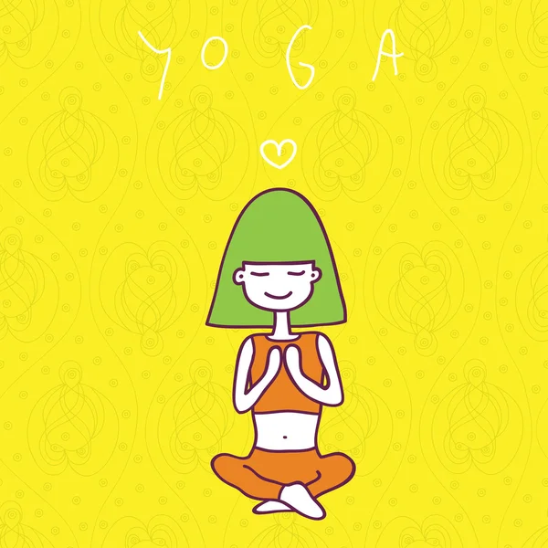 Yoga — Stockvector