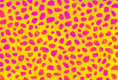 soyut arkaplan buruşuk kumaş sarı kağıt ve pembe leopar deseni