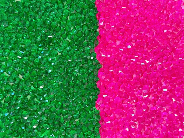 Abstracte Achtergrond Roze Groene Kristallen — Stockfoto