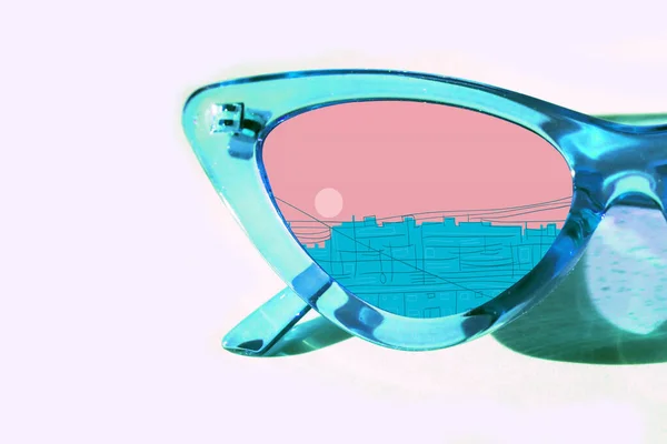 Óculos Sol Moda Fecham Para Cima Foto Moda — Fotografia de Stock
