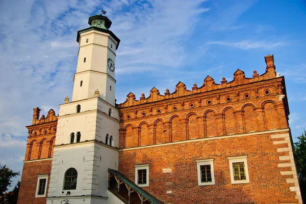 Renässansens stadshuset i sandomierz, Polen — Stockfoto