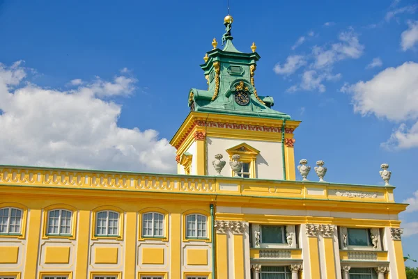 Wilanow palace - south side, Warsaw, Poland — Stock Photo, Image