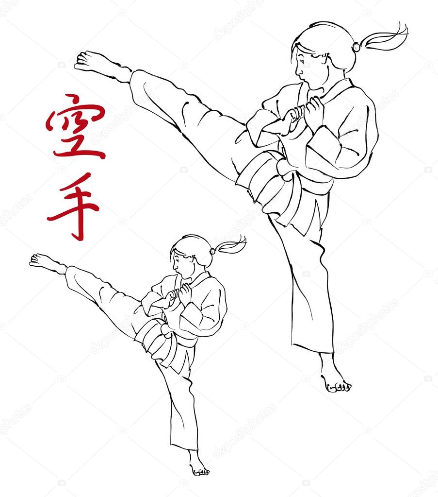 Karate Girl and Kanji