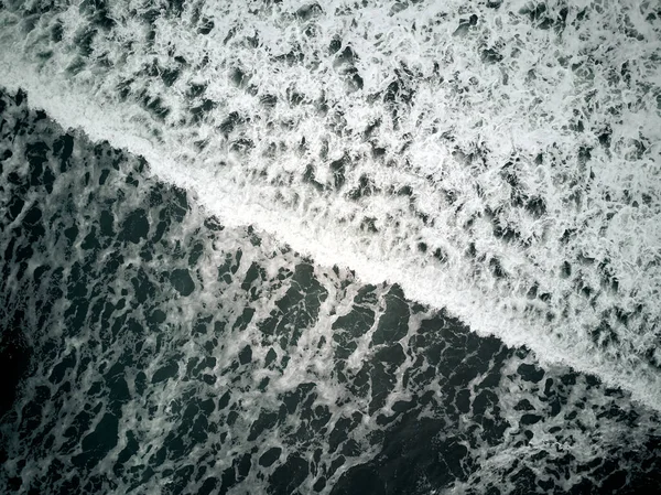 Uitzicht Vanuit Lucht Golf Tijdens Het Winterseizoen Achtergrond Abstract Natuurconcept — Stockfoto