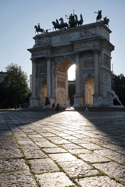 Juni 2022 Arco Della Pace Friedensbogen Porta Sempione Mailand Italien — Stockfoto
