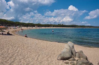 Beach of Barisardo, Ogliastra - italy august 2022.